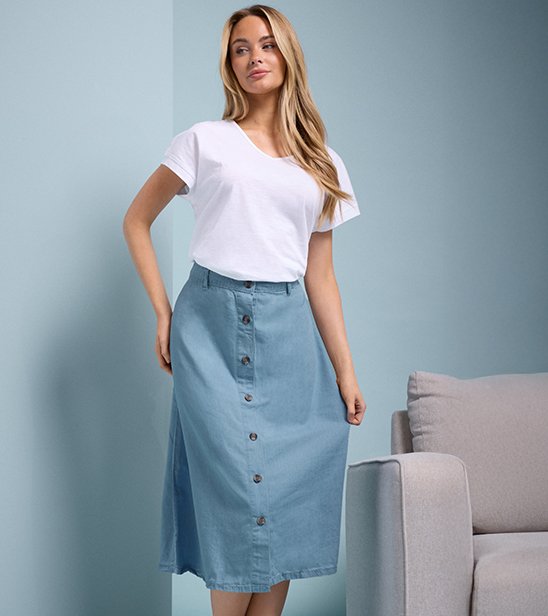 DENIM SKIRTS