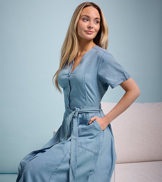 DENIM DRESSES
